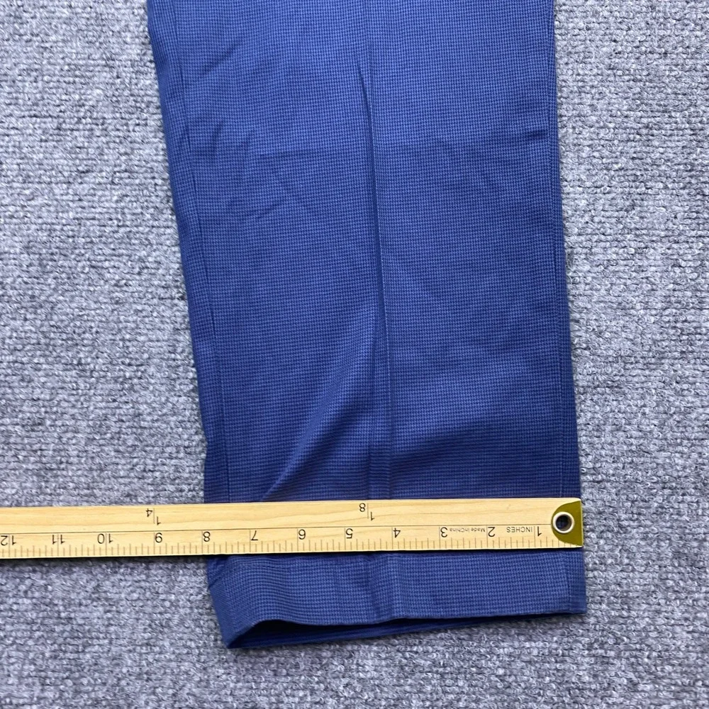 Brooks Brothers Clark Lightweight Advantage Chino Blue Textured Mens Pants Sz 34